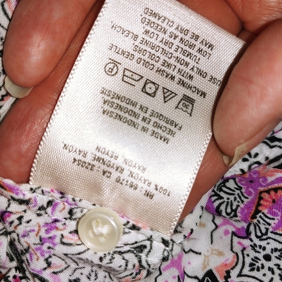 Anthropologie Maeve Rayon Button Blouse XS - Picture 5 of 6